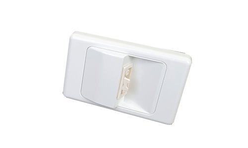 SOFT WIRE STARTER WALL PLATE (STANDARD MOUNTING) WHITE