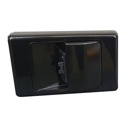 SOFT WIRE STARTER WALL PLATE (STANDARD MOUNTING) BLACK