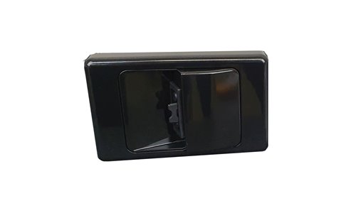 SOFT WIRE STARTER WALL PLATE (STANDARD MOUNTING) BLACK