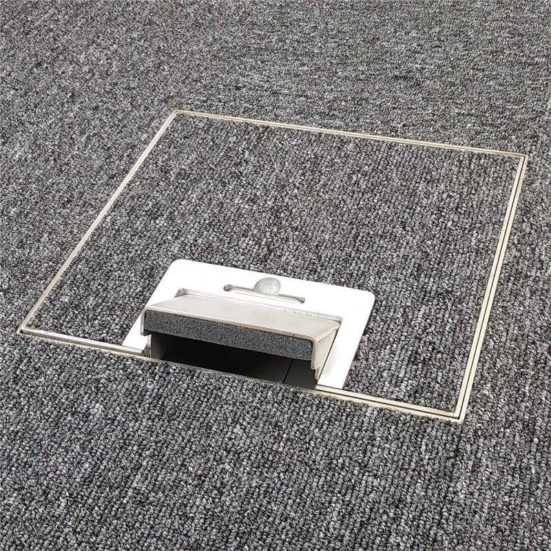 4 Power Stainless Steel 19mm Recessed Lid  Floor Outlet Box