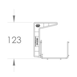 900mm Single Tier Under Desk Cable Basket KIT (white)