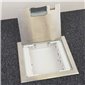 4 Power Shallow Stainless Steel Flush Floor Outlet Box