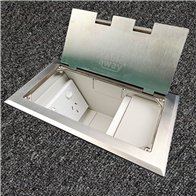 Floor Outlet Box 2 Standard GPO Stainless Steel Flush 245 Series