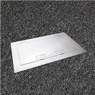 Floor Outlet Box 2 Standard Outlet Provisions Stainless Steel Flush (Square Edge) 245 Series