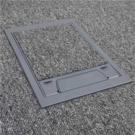 2 Power Standard Outlet Plastic Lid Floor Outlet Box