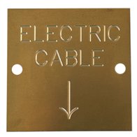 BRASS CABLE MARKERS - ELECTRIC CABLE