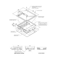 Floor Box 4 x Auto Swiched Power Outlets + Data Provisions Stainless Steel Heavy Duty Flush Lid (Soft Close)