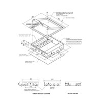 Floor Box 4 x Auto Swiched Power Outlets 8 x Keystone Data Provisions Stainless Steel Flush Lid 