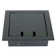 Floor Box 4 x Auto Swiched Power Outlets 8 x Keystone Data Provisions Plastic Recess Lid 