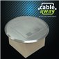 Floor Outlet Box 2 Power Stainless Steel Round Flush 145 Series