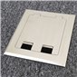 Floor Outlet Box 1 Standard GPO ( 2 x USB charge) Stainless Steel Flush lid 145 Series