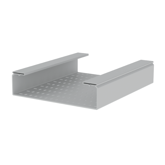 Unex Perforated Insulating Cable Tray 100x400 U23X Grey
