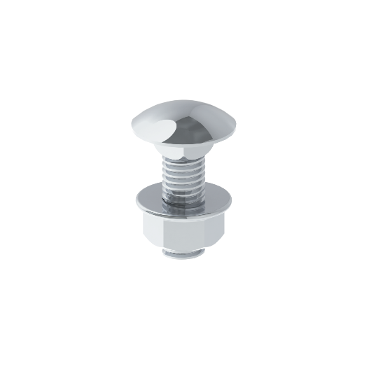 Unex Bolt with Nut DIN 603 M8x25