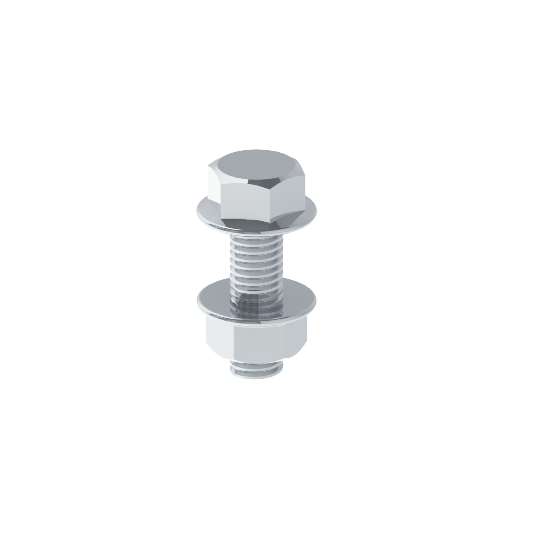 Unex Bolt with Nut DIN 6921 M8