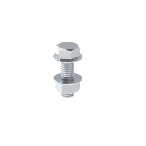 Unex Bolt with Nut DIN 6921 M8