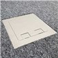 Floor Outlet Box 2 Power Stainless Steel Flush Square Edge 145 Series