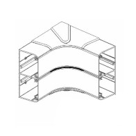 50x105mm PVC Skirting Duct – White | Internal Corner | Cableaway