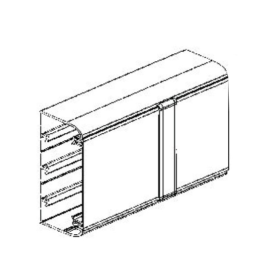 50x105mm PVC Skirting Duct – White | Cover Joint 10 Pack | Cableaway