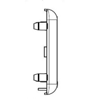 50x105mm PVC Skirting Duct – White | Arteor 2M Frame | Cableaway