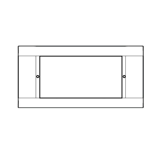 50x105mm PVC Skirting Duct – White | Arteor 2M Frame | Cableaway
