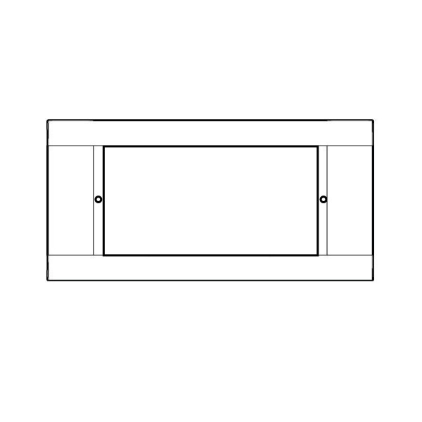 50x105mm PVC Skirting Duct – White | Arteor 2M Frame | Cableaway