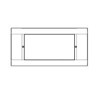 50x105mm PVC Skirting Duct – White | Arteor 2M Frame | Cableaway