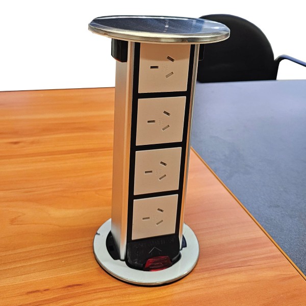 CDS4P Pop-Up Tower | 4 x 10A Outlets | Cableaway