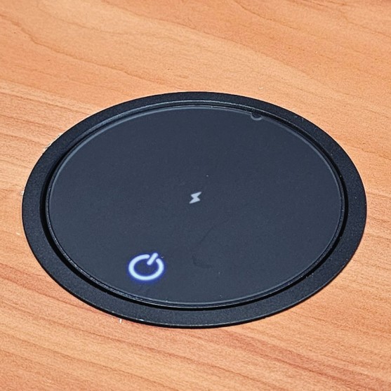 Motorised Pop-Up Outlet - Black | GPO+USB+Wireless | Cableaway