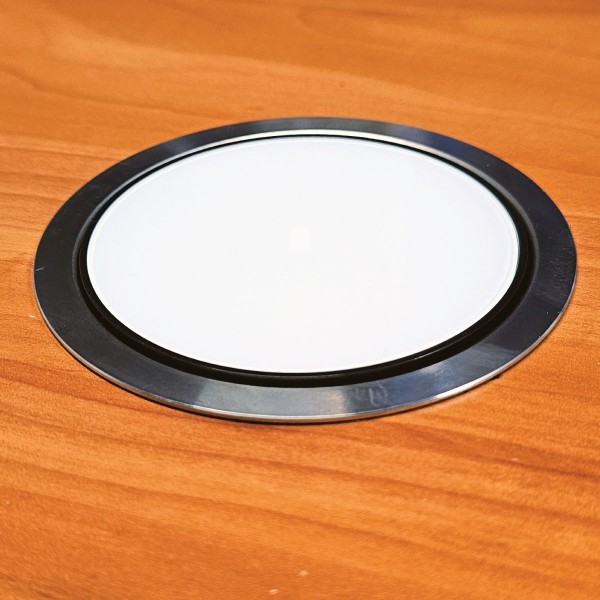 Recessed Pop-Up Outlet - White/Chrome | 3 GPO + USB-C | Cableaway