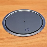 Motorised Slim Pop-Up Outlet - Silver | GPO+USB | Cableaway