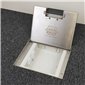 2 Power 4 Data Shallow Stainless Steel 19mm Recessed lid Floor Outlet Box