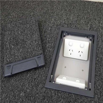 4 Power Standard outlet Plastic Lid  Floor Outlet Box