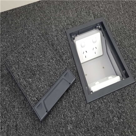 4 Power Standard outlet Plastic Lid  Floor Outlet Box