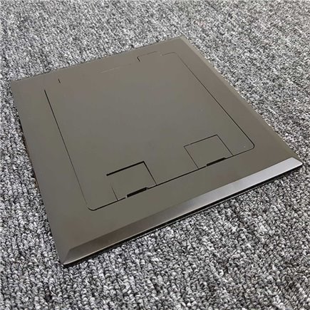 Floor Outlet Box 2 Power Stainless Steel Flush 145 Series