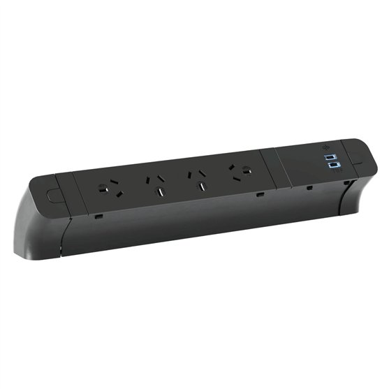 PACE Desktop Power Rail — 4 Socket USB-C (Inline Splitter 800mm)