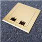 Shallow Floor Outlet Box 2 Power Brass Flush 145 Series