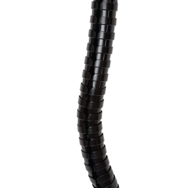 Pathfinder Vertical Cable Management – Ceiling & Desk Collar (Black) | Cableaway