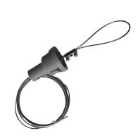 Pathfinder Vertical Cable Management – Ceiling & Desk Collar (Black) | Cableaway