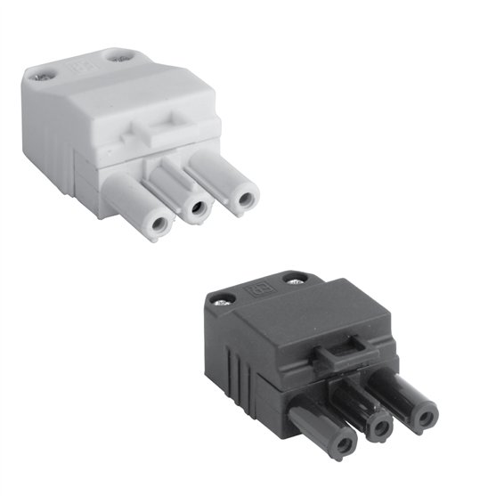 Female 3 Pole Re-wireable Connectors Set