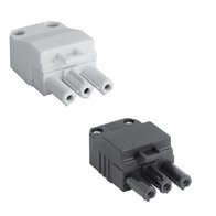 Female 3 Pole Re-wireable Connectors Set