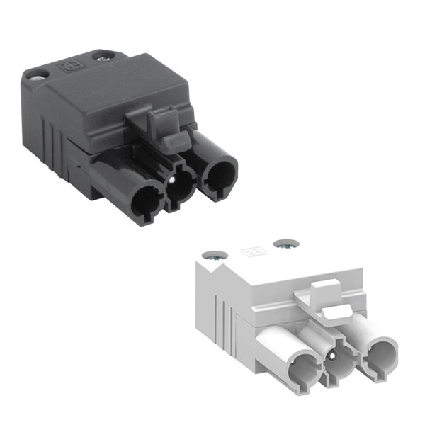 Male 3 Pole Re-wireable Connectors Set