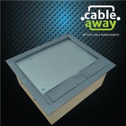 2 Power Plastic Lid Floor Outlet Box