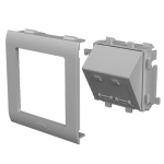 Adapters for 2 RJ45 connectors