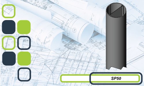 SP50 SERIES ROUND SERVICE COLUMNS