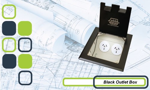 Stainless Steel Black Lid Floor Outlet Boxes