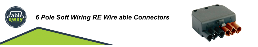 6 Pole Soft Wiring RE Wire able Connectors